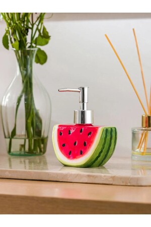 Lcw Home Karpuz Şeklinde Seramik Sıvı Sabunluk 10x15 Cm S3AL91Z8 - F9C - LC Waikiki
