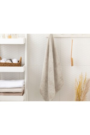 Leafy Bambu Banyo Havlusu 70x140 Cm Bej 10007483 - 1