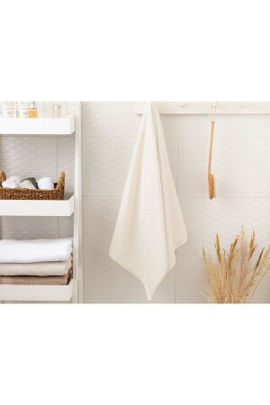 Leafy Bambu Banyo Havlusu 70x140 Cm Krem 10007483 - 1