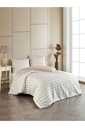 Leben doppelseitig S. Coffee Plaid 200x220 Double Duvet Cover Set Doublerfs. khvekseset (keine Laken) TYC00779190772 - 1