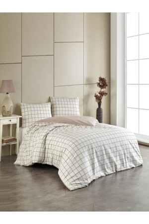 Leben doppelseitig S. Coffee Plaid 200x220 Double Duvet Cover Set Doublerfs. khvekseset (keine Laken) TYC00779190772 - 3