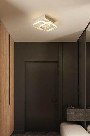 م.ن.ز-إنيسا تصميم حديث بيضاء لون غرفة المعيشة غرفة المطبخ بيضاء LED 2 قطع الشنابل ENS01 - Fer Avize