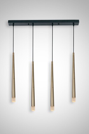 م.ن.ز-طويل LED قديم الصفراء اللون مغطى 4 مصباح معلق LED LLSAA0101-4S - Fivorno Aydınlatma