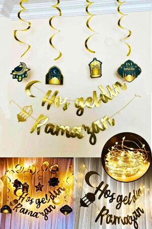 LED-beleuchtetes Willkommens-Ramadan-Schild, Eid al-Fitr-Deckenornament, Sultan von 11 Monaten, religiöses Ornament, Ornament-Set für alle Altersgruppen - 6