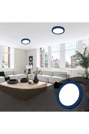 LED-Lampe für Badezimmer, Balkon, Toilette, Deckenmontage, LED-Leuchte, Kronleuchter, 6500 K, weißes, hellblaues Gehäuse. hdvies2 - 1