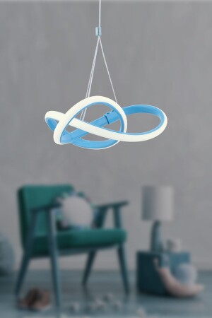 الموضة الحديثة من بوليفيا الأزرق الأزرق الواحد مصباح اللوم LED الكهرباء الأبيض LED غرفة المعيشة المطبخ غرفة المطبخ LED شمعة بوليفيا - Dekorluna