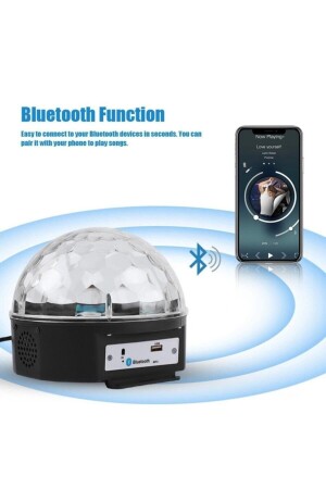 Led Magic Cristal Magic Globe Bluetooth-gesteuerter USB-Anschluss für Party und Disco-Kugel - 8