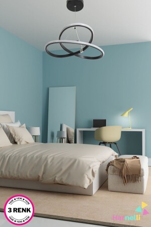 مصباح LED مودرن من MNZ يمكنه الإضاءة في 3 ألوان - Harnelli