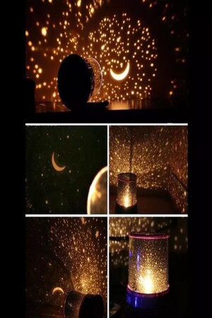 Led Renkli Yıldızlı Gece Gökyüzü Projektör Lambası - 3