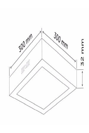 Led Tavan Wc Kiler Ofis Lambası 24 W Kare Armatür Sıva Üstü Siyah Kasa Beyaz Işık 6500 K 220 V KDRSİYAHPANEL14 - 8