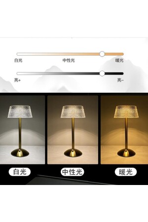 LED-Tischlampe, wiederaufladbar, USB-Nachtlicht, Touch-Dimmung, Schlafzimmer-Atmosphärenlicht, PROUL27 - 6