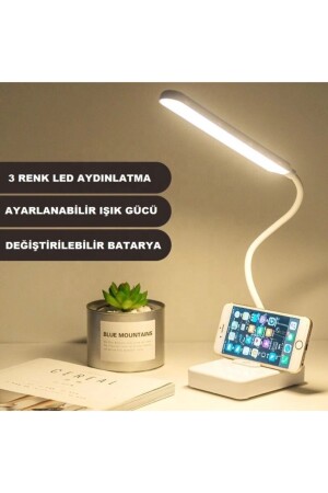 Ledli Dokunmatik Masa Lambası 3 Kademeli Akrobat Şarjlı Ve Usb Masa Lambası Katlanabilir 30 Ledli Ma TYC00368882198 - 4