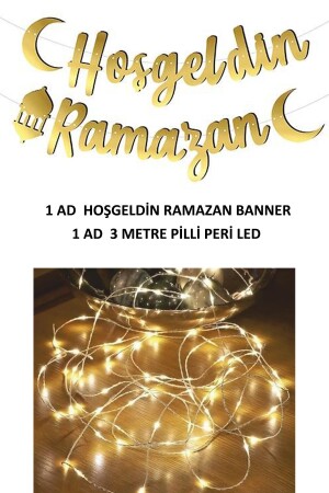 Ledli Hoşgeldin Ramazan Yazısı Işıklı Ramazan Süsleri - 3