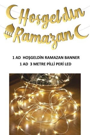 Ledli Hoşgeldin Ramazan Yazısı Işıklı Ramazan Süsleri peksusledrzmbanner - 5