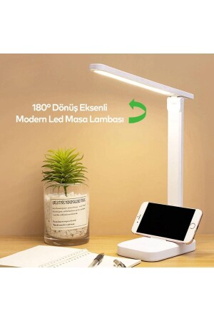 Ledli Masa Lambası 3 Modlu Oynar Başlıklı Şarjlı Çalışma Lambası 9w - 3