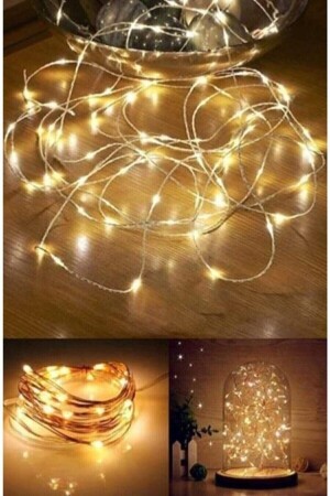 Lefi Ev Peri Led 3 Metre Sarı Pilli Dekoratif Aydınlatma - Lefiev