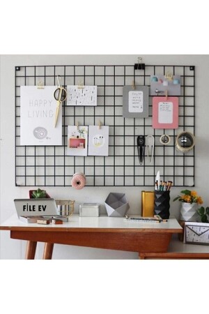 Lefi Ev Tel Fotoğraf Askısı Tel Askılık Metal Pano Duvar Askılığı Notluk. - Lefiev