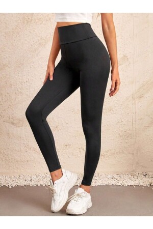 Leggings Damen, extra hohe Taille, breiter Gürtel, eng gewebtes Korsett, effektiver Lifter - 1