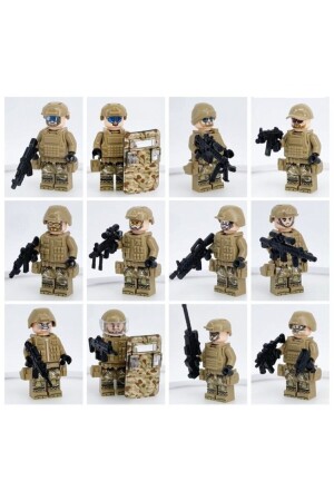 Legoedy 12 Li Lego-kompatible Swat-Soldatenfiguren entsprechen dem Bild. marim67 - 2