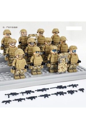 Legoedy 12 Li Lego-kompatible Swat-Soldatenfiguren entsprechen dem Bild. marim67 - 7