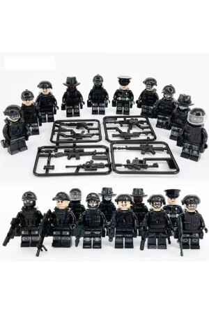 Legoedy Neues 10-teiliges Swat-Soldaten-Set, kompatibel mit Lego. Versand erfolgt wie auf dem Bild MARI840077 - 1