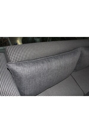 Leinen-Anthrazitgraues Sofa-Rückenkissen / Sofakissen / Rückenkissenbezug 1870GRAY - 4