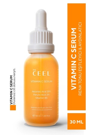 Leke Karşıtı Aydınlatıcı Vitamin C Serum Glutatyon- Ferulic Asit- %20 Ascorbic Asit 30 ml - 1