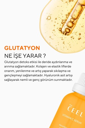 Leke Karşıtı Aydınlatıcı Vitamin C Serum Glutatyon- Ferulic Asit- %20 Ascorbic Asit 30 ml - 5