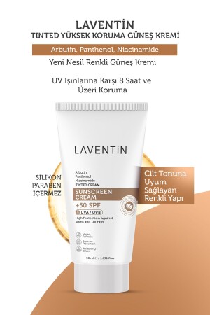 Leke Karşıtı - Cilt Tonu Eşitleyici Renkli Kapatıcı Etkili Yüksek Koruyucu Spf-50 Güneş Kremi 50 Ml - 4