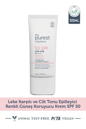 Leke Karşıtı ve Cilt Tonu Eşitleyici Renkli Güneş Koruyucu Krem SPF 50- 50 ml - 1