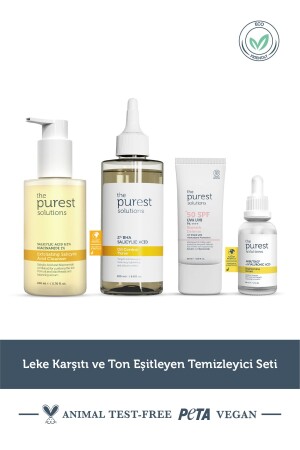 Leke karşıtı ve ton eşitleyen temizleyici seti - The Purest Solutions