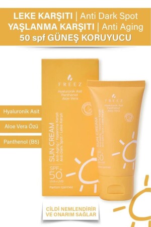 Leke Ve Yaşlanma Karşıtı 50 Spf Koruyucu Güneş Kremi 50 FRZ-K-006 - 2