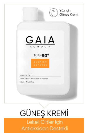 Antioxidativ unterstützte 50spf UVA/UVB Blemish Defense Sonnencreme für unreine Haut TYC00103302301 - Gaia London