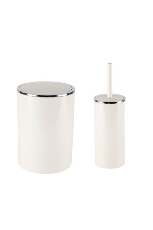 Lenox Mülleimer + Toilette, 2er-Set, Beige - 1