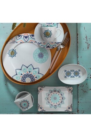 Leonberg 32 Parça 10506 Dekor Kahvaltı Takımı LB32KH42010506 - Kütahya Porselen