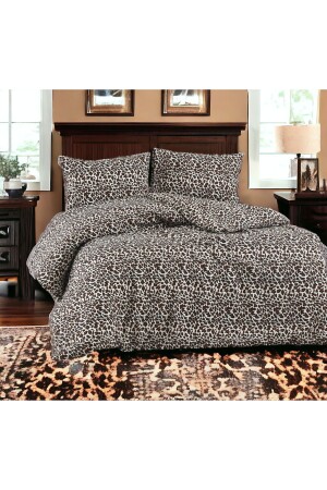 نمط منخفض من النمر من النمر / القطن القوة غير الحديدية مقاومة للالتصلب مجموعة غطاء غطاء مزدوج - 8373 85 - MAJESTE