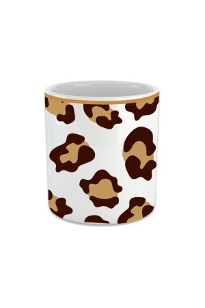 Leopard Doppeltasse ohne Griff Espresso Doppelte türkische Kaffeetasse Kaffeetasse FIN201 - 1