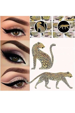 Leopard Liner Kolay Eyeliner Çekme Sürme Eyeliner Şablonu - 1