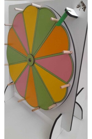 Lernspiel Fun Wheel - Buntes Glücksrad zum Schreiben/Löschen. Glücksrad-Spiel zum Schreiben und Löschen - 2