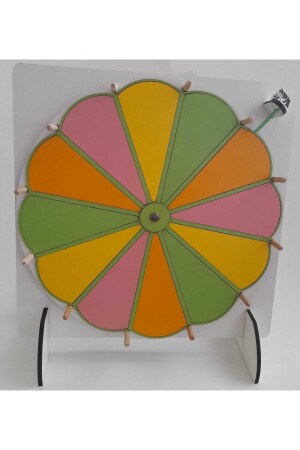 Lernspiel Fun Wheel - Buntes Glücksrad zum Schreiben/Löschen. Glücksrad-Spiel zum Schreiben und Löschen - 4