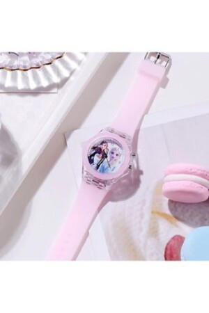 Leuchtende Prinzessin Elsa Anna Frozen Pink Color Mädchen-Armbanduhr in Uhrenbox elsaannapembeSCHULZZ - 2