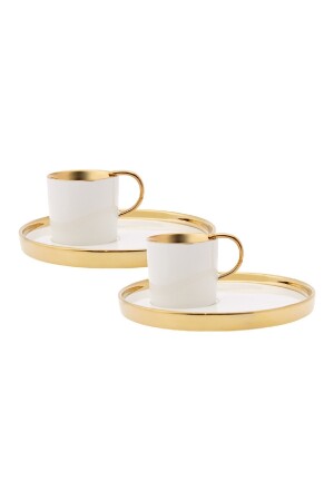 Levin Weißes Kaffeetassen-Set für 2 Personen 100 ml 153. 03. 06. 4885 - 5