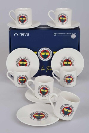 Li?sansli Fenerbahçe 6 Ki?şi?li?k Türk Kahvesi? Fi?ncan Takimi KSV-DLK-0050 - 2