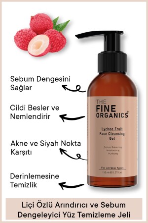 Liçi Özlü Arındırıcı & Sebum Dengeleyici Yüz Temizleme Jeli 150ml FCJ001 - 1