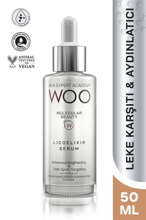 Licoelixir Aydınlatıcı Ve Leke Önleyici Serum 50 ml Eşit Cilt Tonu Arbutin Licorice Niacinamide - Woo Skin Expert Academy