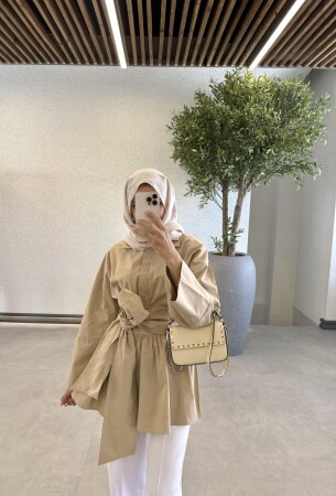 Lidia Gömlek - Bej - Duendeca