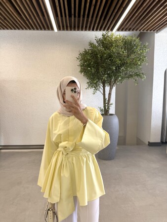 Lidia Gömlek - Sarı - Duendeca