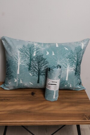 Life Battal Çift Kişilik Lastikli Çarşaf-2 Adet Yastık Kılıfı Yeşil Ağaç Ecçrşfağaç01 - Üntaş