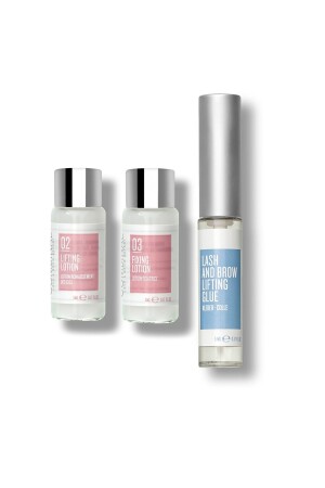 Lifting & Fixing Solution + Wimpernlifting-Kleber (Dreifachset) ÜçlüSet - 2