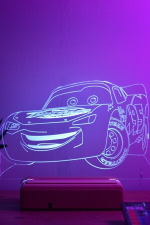 Lightning Mcqueen Auto 16-farbiges ferngesteuertes Nachtlicht - 5